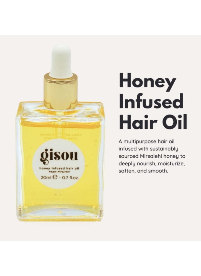Gisou Honey Infused Hair Oil 0.7 Oz 20 Milliliters  - Image 2
