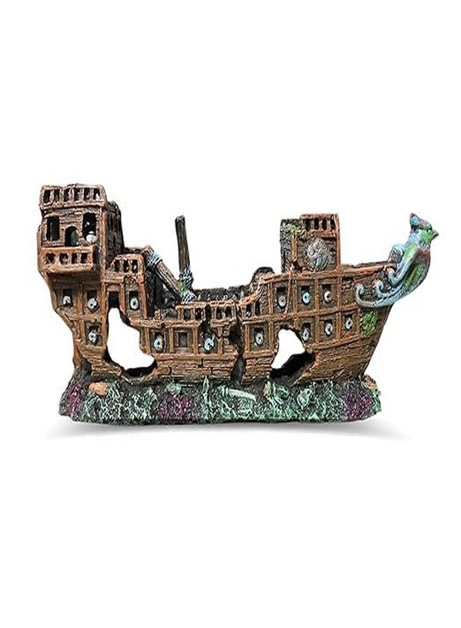 GIG BAZAAR-Aquarium Sunken Ship Decoration Ornaments, Underwater Landscape for Natural Looking in Fish tenk Accessories - Image 1