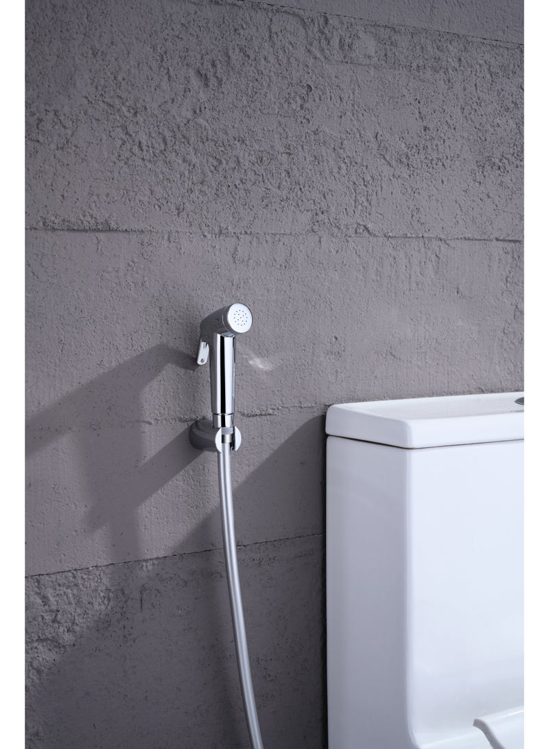 RONA Premium Acrylic Shattaf – High-Pressure Handheld Bidet Sprayer with Sleek Chrome Finish | Lightweight & Durable Personal Hygiene Solution - Image 3