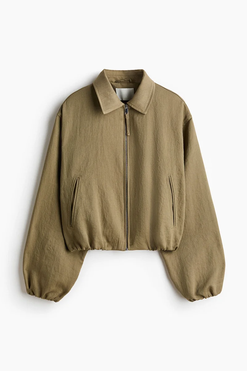 H&M  Oversized bubble-hem jacket for Women | Best Price UAE