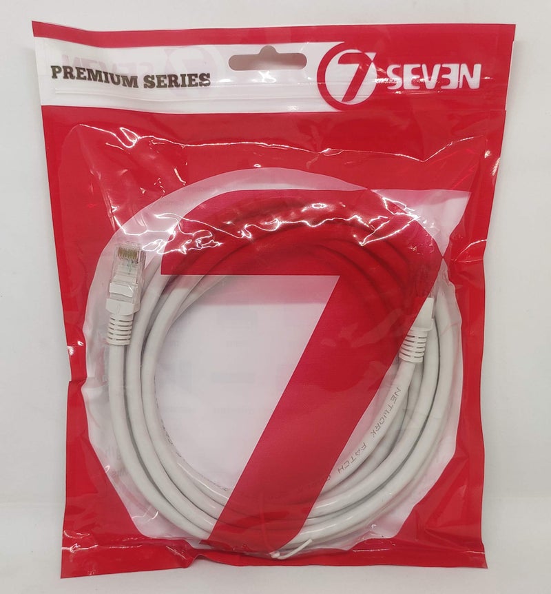 7-Seven 7SEVEN® CAT 6 RJ45 ethernet Patch Internet Cable with Gold platted connectors Supports Upto 1000mbps Speed 3 Meters(10 feet) Length - Image 3