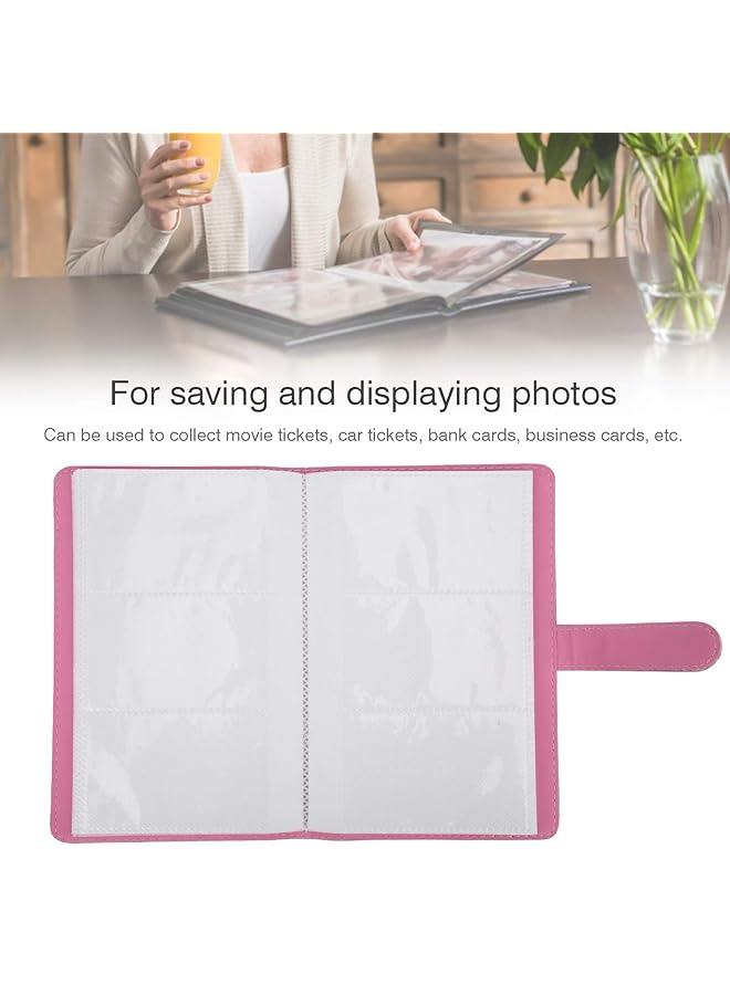 erorex Photo Bookshelf Album Pu Pvc 3 Inch 96 Pockets Photo Book Album With 16 Pages Photograph Storage Holds Card Case Commemoration Day Albums Holiday Instant Mini11 8 9 7S 25 70 90  - Image 3