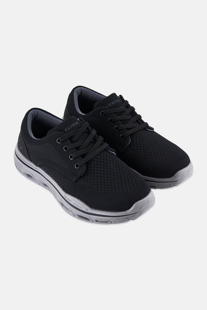 SKECHERS Men Glide Step Expected Erling Lace Up Training Shoes, Black - Image 4
