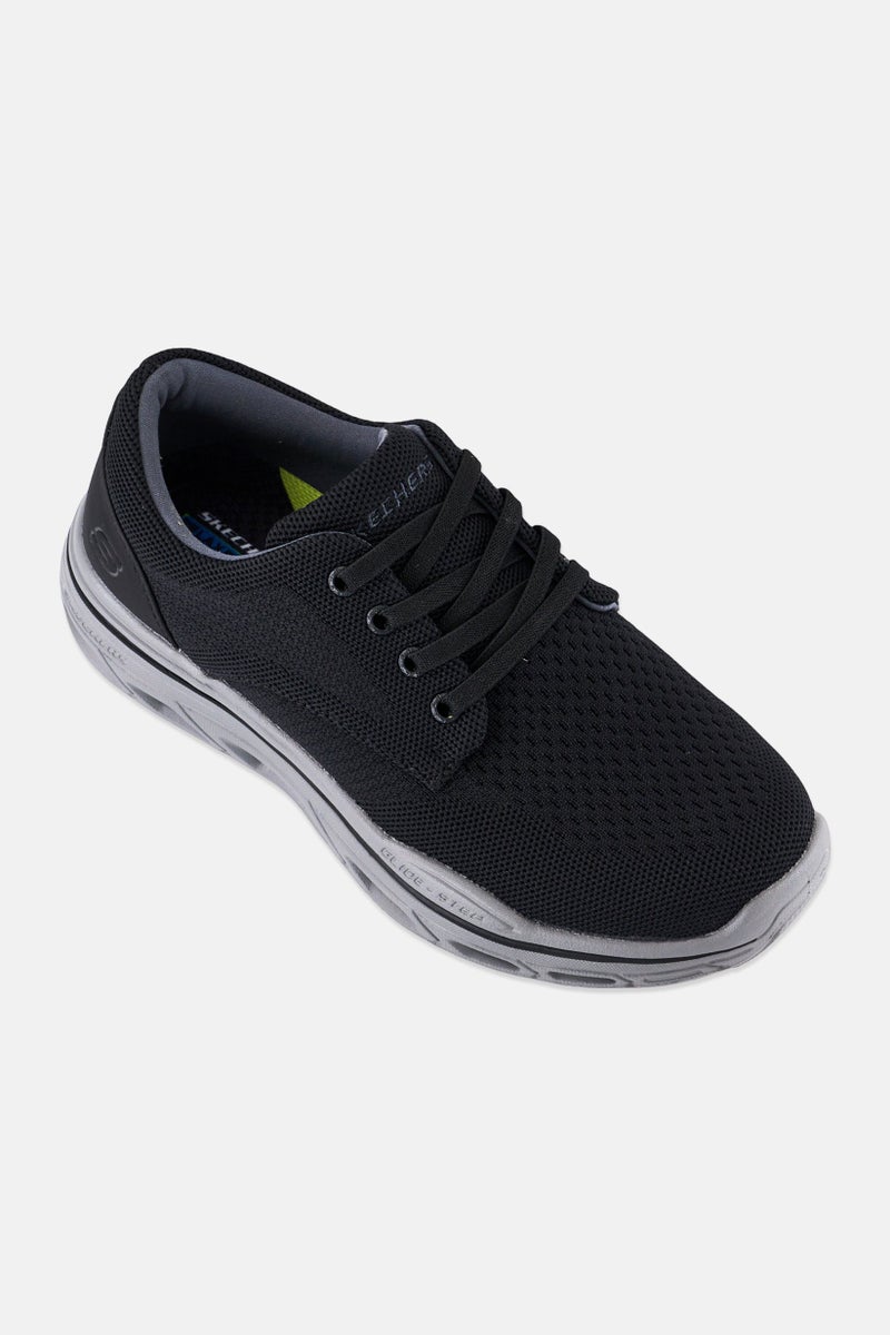 SKECHERS Men Glide Step Expected Erling Lace Up Training Shoes, Black - Image 1