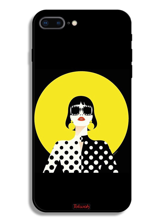 Tolwak Apple iPhone 7 Plus Protective Case Stylish Girl Art - Image 2