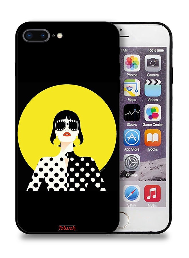 Tolwak Apple iPhone 7 Plus Protective Case Stylish Girl Art - Image 1
