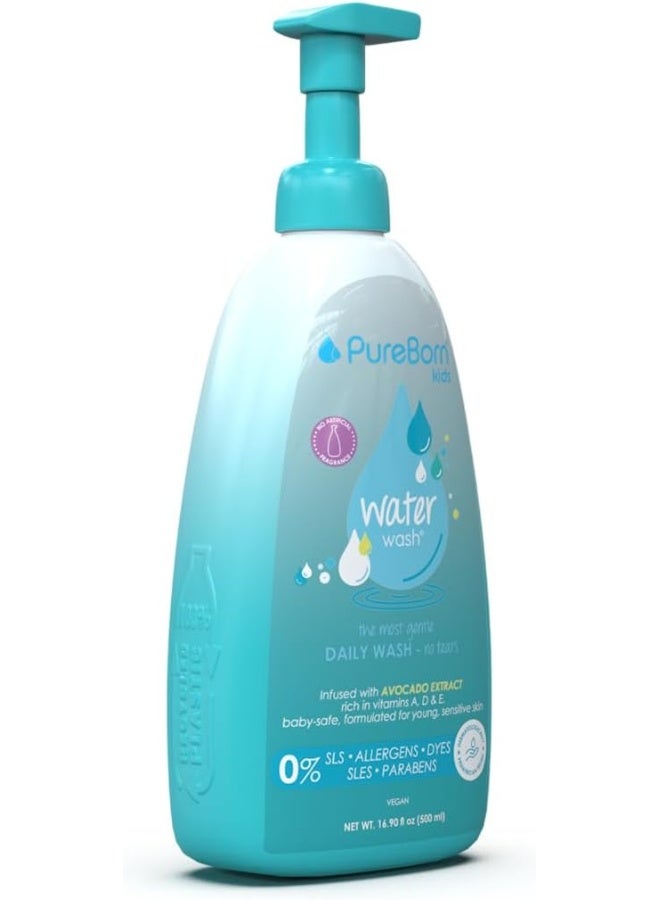 PureBorn Newborn Water Daily Wash Avocado Extract 500ml  - Image 2