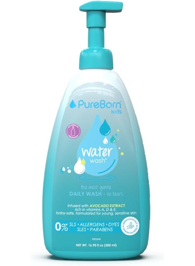 PureBorn Newborn Water Daily Wash Avocado Extract 500ml  - Image 1