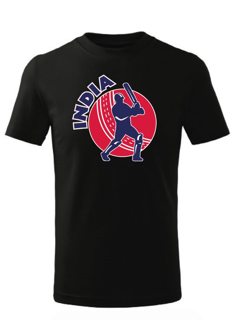 Short Sleeve Round Neck Tshirt for the Indian cricket team (Design 9)  - Image 1