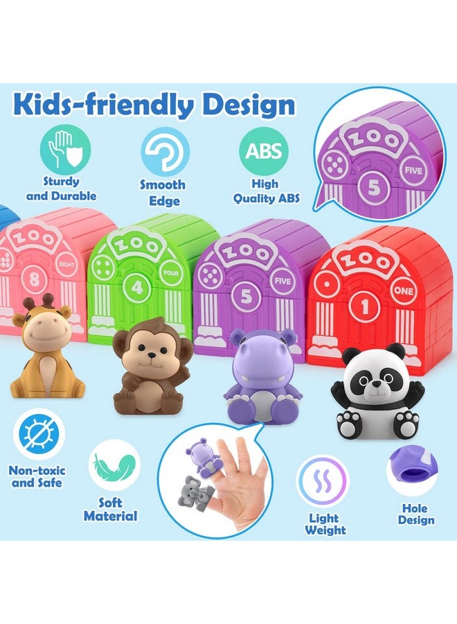 Aigybobo Learning Toys for 1,2,3 Year Old Toddlers, 20Pcs Safari Animals Toys Montessori Counting, Matching & Sorting Fine Motor Games, Christmas Birthday Easter Gift for Baby Boys Girls Age 12-18 Months - Image 4