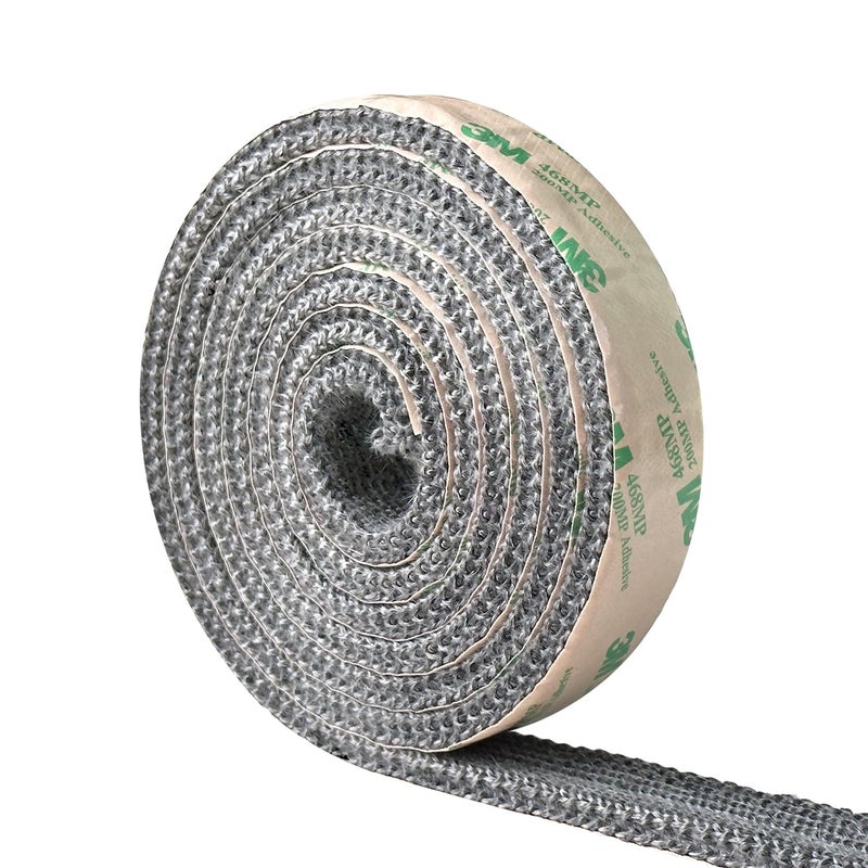 Protalwell Wood Stove Gasket Flat Gasket Tape for Stoves and Fireplaces Self Adhesive High Temperature Resistant Material 1 Width 14 Thick Length 72 Woodstove Door Seal Tape