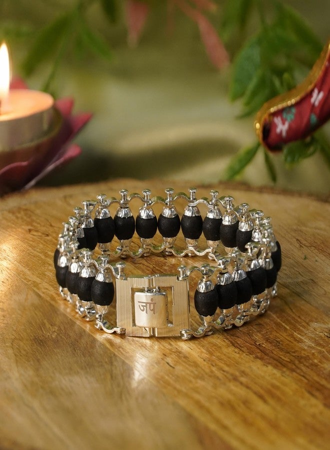 Japam Karungali Modern Bracelet for Men and Women | Natural Ebony Wood Beads for Spiritual Healing, Meditation, and Energy Balance | Certificate of Authenticity - Image 5