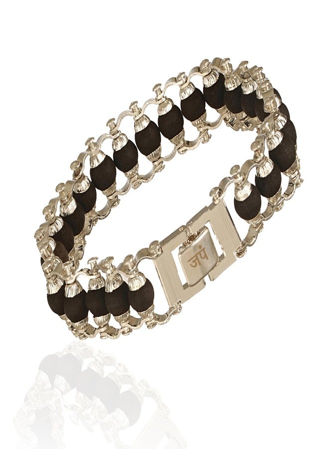 Japam Karungali Modern Bracelet for Men and Women | Natural Ebony Wood Beads for Spiritual Healing, Meditation, and Energy Balance | Certificate of Authenticity - Image 1