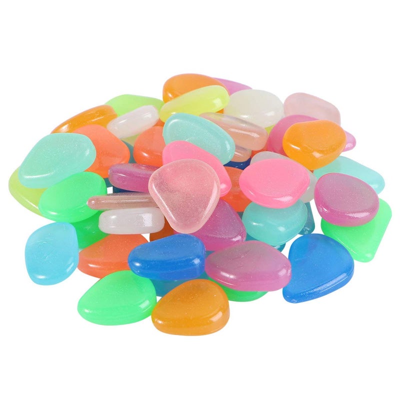 حصى زخرفي متعدد الألوان لحوض السمك والحديقة وأصيص الزهور سهل التنظيف - Image 2