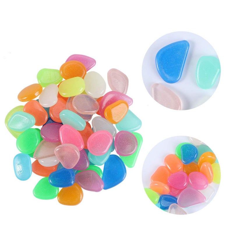 حصى زخرفي متعدد الألوان لحوض السمك والحديقة وأصيص الزهور سهل التنظيف - Image 3