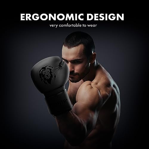 FIGHTR® Pro Boxing Gloves Made of Genuine Leather | Men and Women | for Boxing, MMA, Muay Thai, Kickboxing & Martial Arts 10 12 14 16 oz | incl. Carrying Bag - Image 4