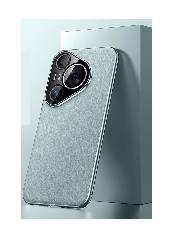 Asan Ge Huawei Pura 70 Pro Electroplated Leather All-wrap Lens Ultra-Thin Fall Protection Case - Image 1