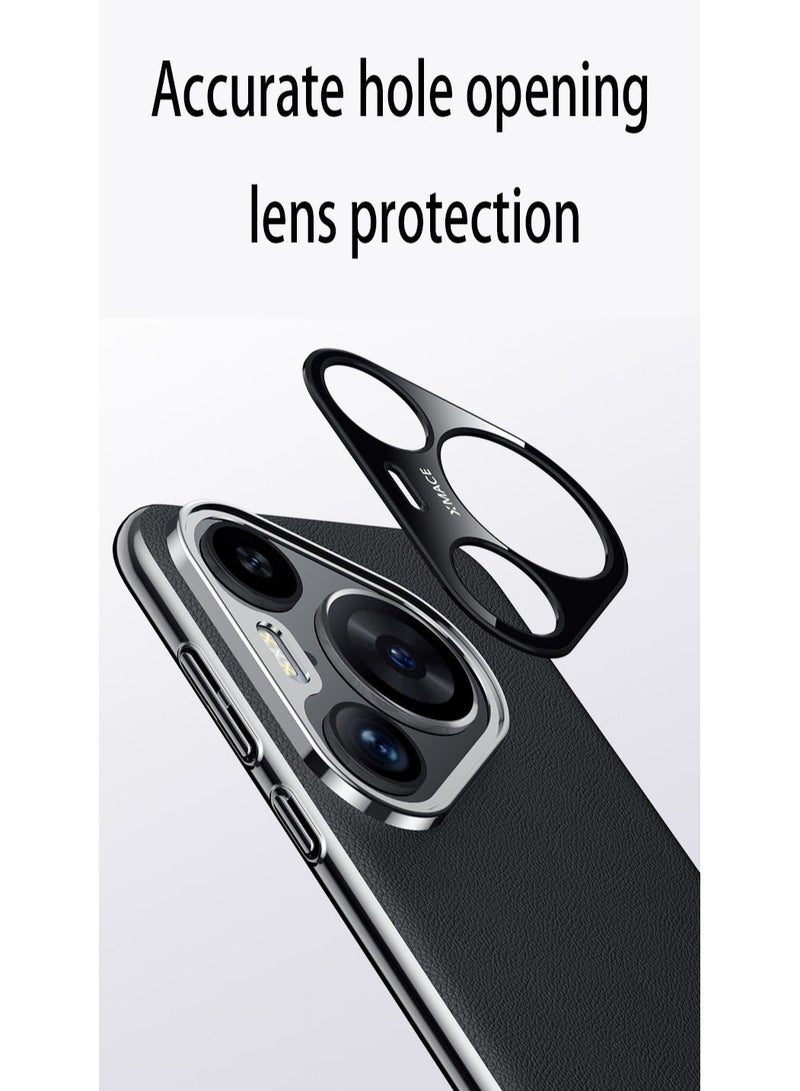 Asan Ge Huawei Pura 70 Pro Electroplated Leather All-wrap Lens Ultra-Thin Fall Protection Case - Image 5