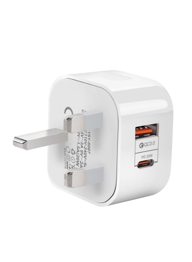 PD20W USB C charger fast charging 3.0 mobile phone charger Type C adapter suitable for iPhone Xiaomi/Samsung/Huawei - Image 4