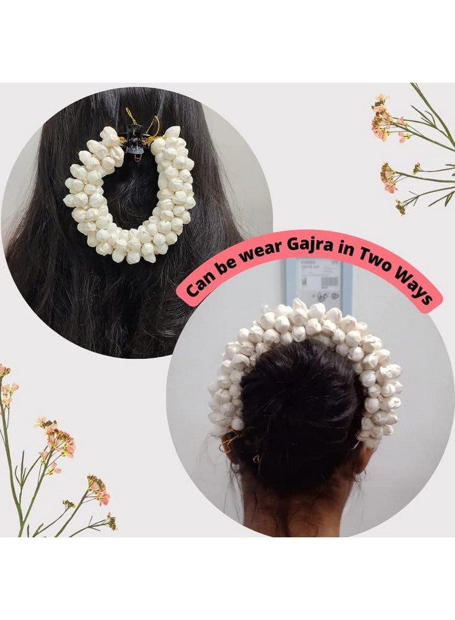 CHANDERKASH All in One 5 Pcs Hair accessories Combo Gajra Messy Bun Hair Ties Band|Puff Juda Bun Shaper |Messy Bun Scrunchie - Image 3