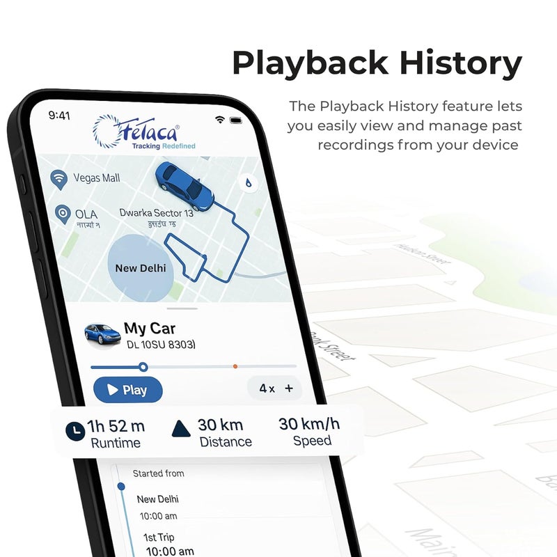 FETACA ® ID Card Shape GPS Tracker with Live Location, 2-Way Calling, SOS Button & Alerts - Smart Wireless Tracker for Kids, School, Work & Elderly Safety Free 1-Month Data SIM & App Subscription - Image 5