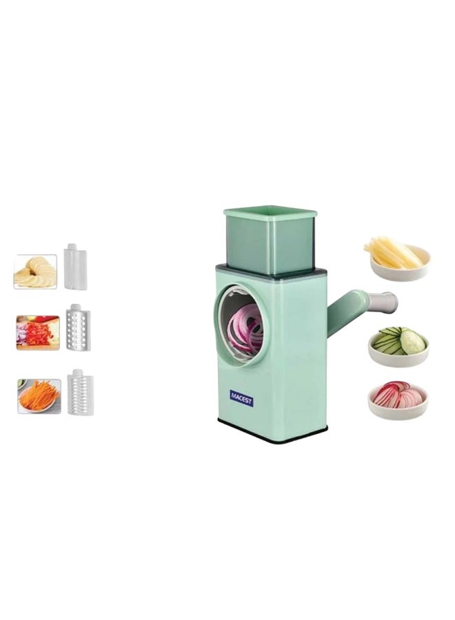 مايست قطاعة خضروات متعددة الوظائف – مقطّع، مفرمة ومبشـرة يدوية للمطبخ