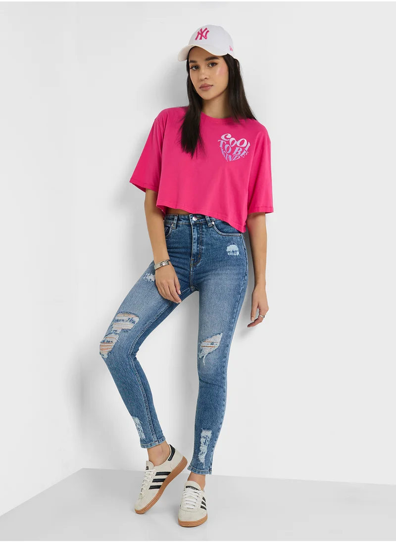 Ginger Skinny Fit Distressed Jeans