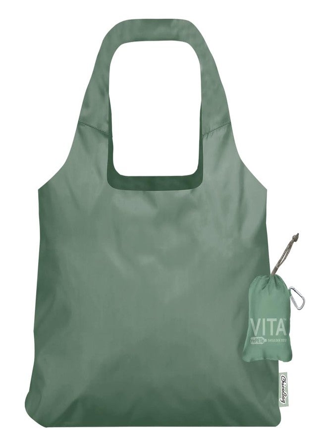 ChicoBag Vita rePETe + Refine | Eco-friendly Reusable Shoulder Tote (Sage) - Image 1