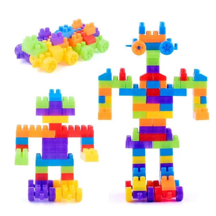 Y&D Large Construction Cube Toys for Kids - Preschool STEM Montessori Building Blocks for Toddlers, Sensory Square Building Sets - Image 3