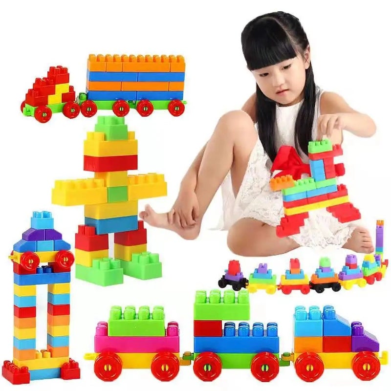 Y&D Large Construction Cube Toys for Kids - Preschool STEM Montessori Building Blocks for Toddlers, Sensory Square Building Sets - Image 2
