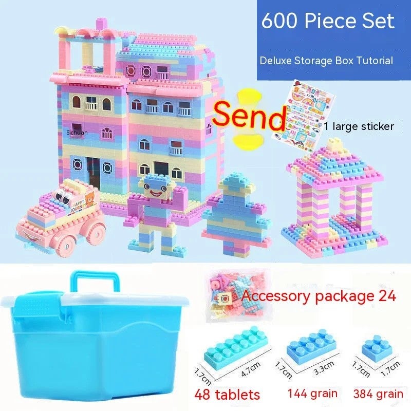 Y&D Large Construction Cube Toys for Kids - Preschool STEM Montessori Building Blocks for Toddlers, Sensory Square Building Sets - Image 1
