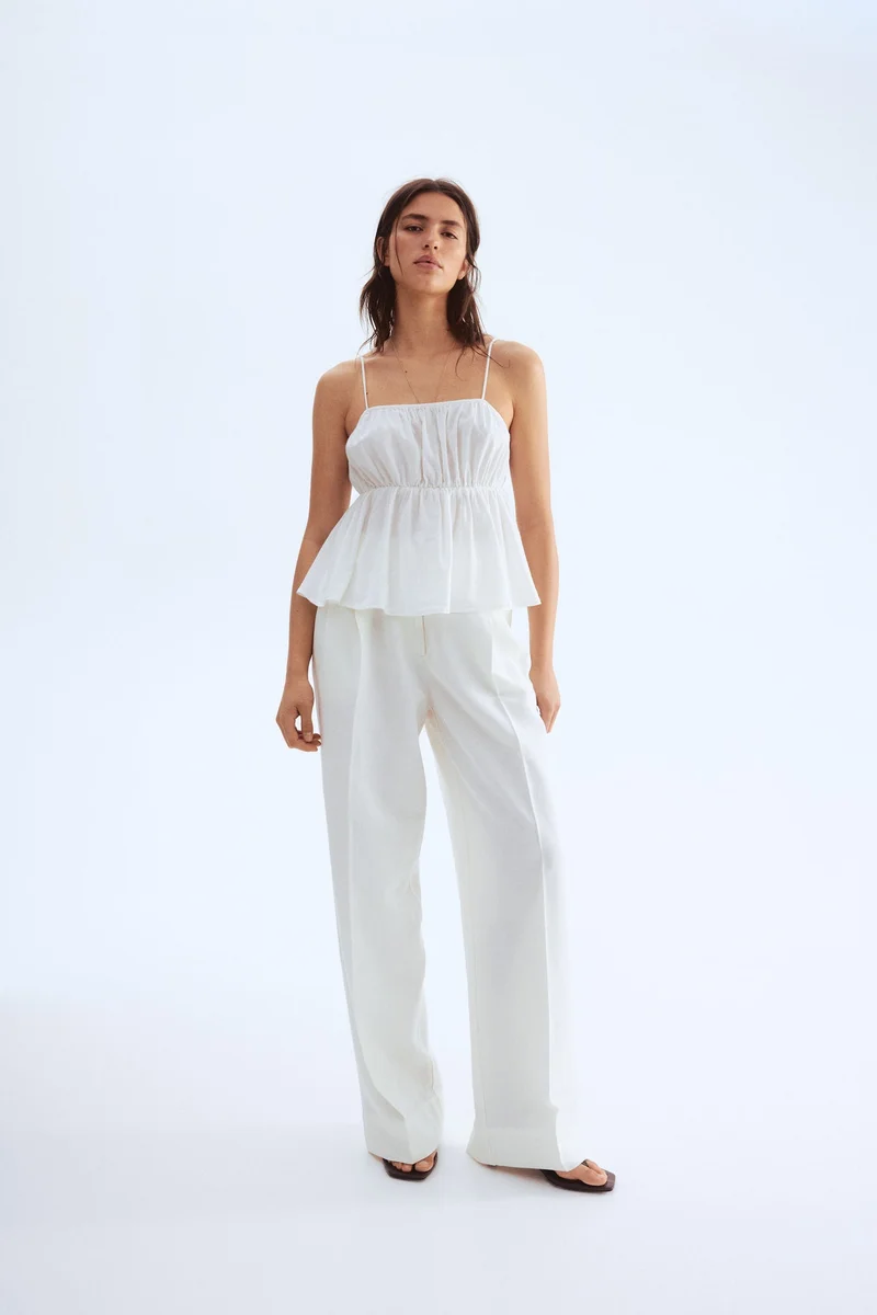 H&M Peplum strappy top