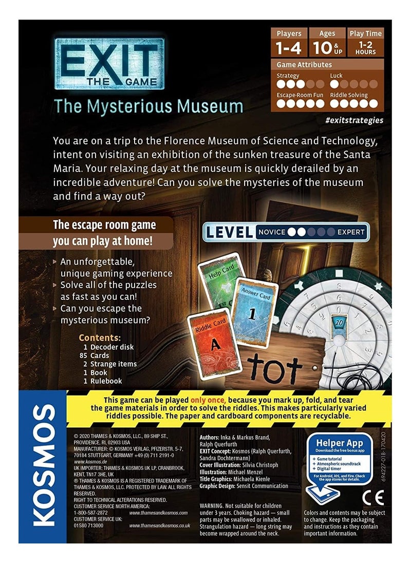 Kosmos - Exit: Mysterious Museum - Escape The Room Game - 1+Player - Co-op Game - Image 1