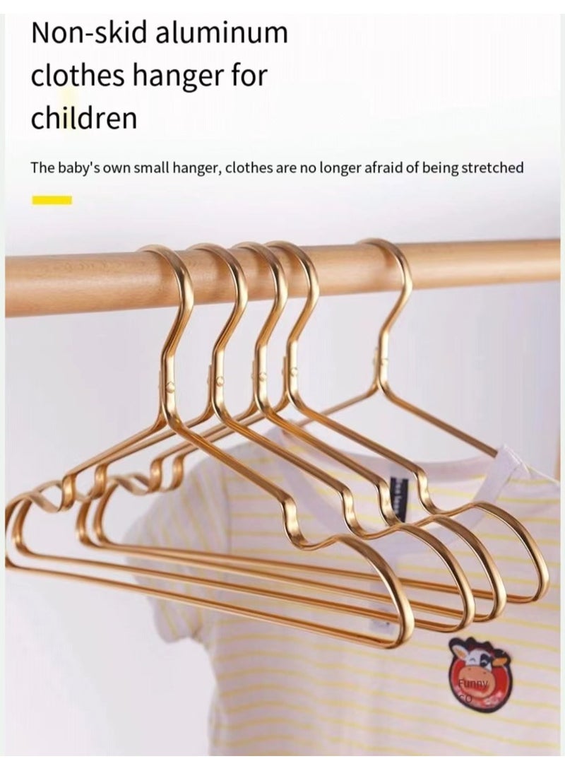 Children's clothes hanger aluminum alloy clothes hanger baby clothes hanger 5 pieces - Image 1