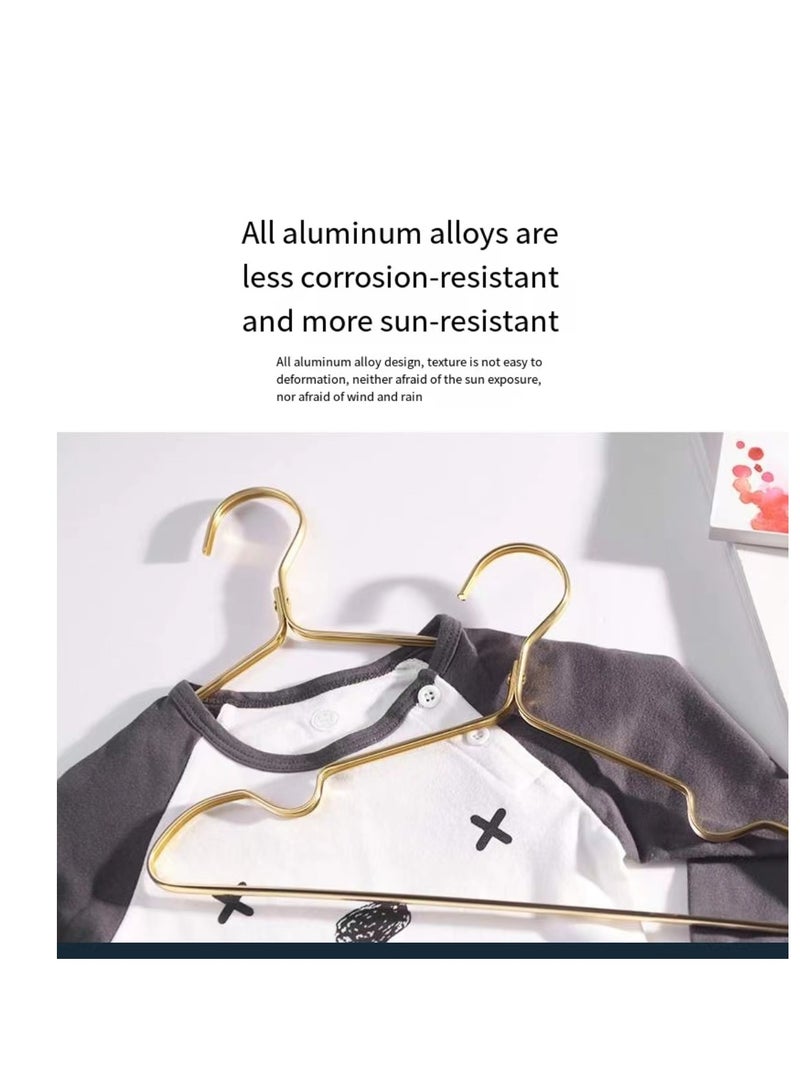 Children's clothes hanger aluminum alloy clothes hanger baby clothes hanger 5 pieces - Image 2
