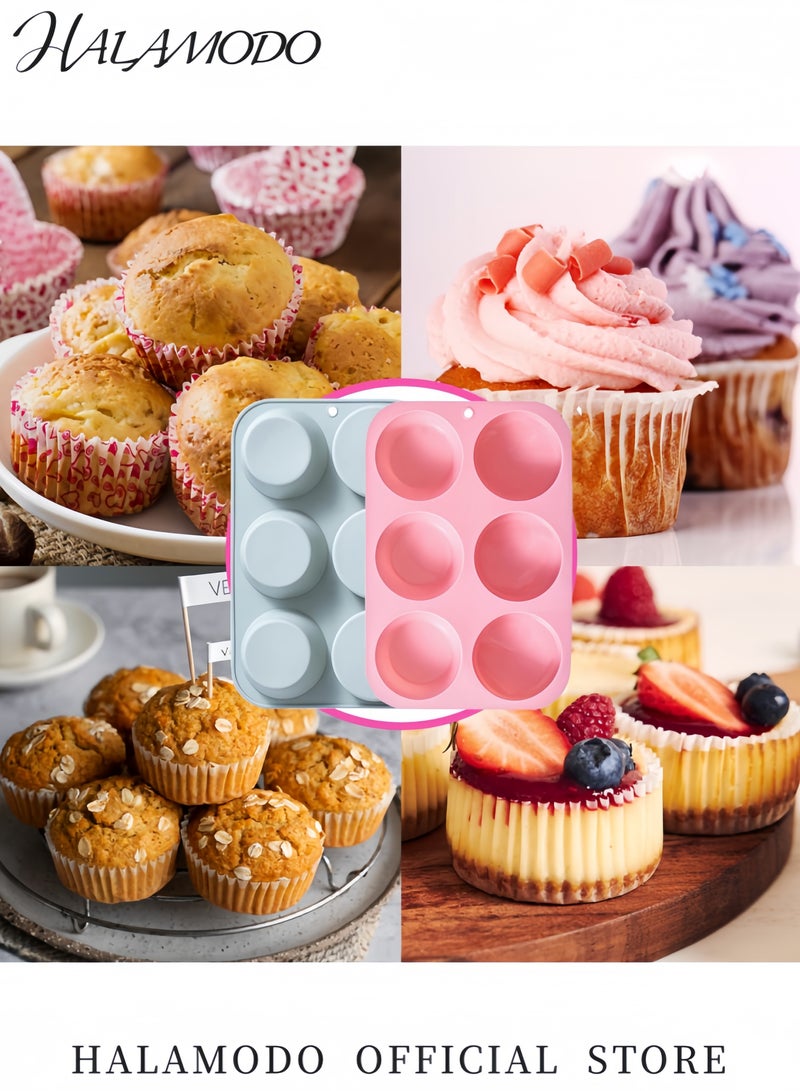 هالامودو ٦ قوالب دائرية وردية، ١٩.٣×٥×١٣.٢ سم - Image 5