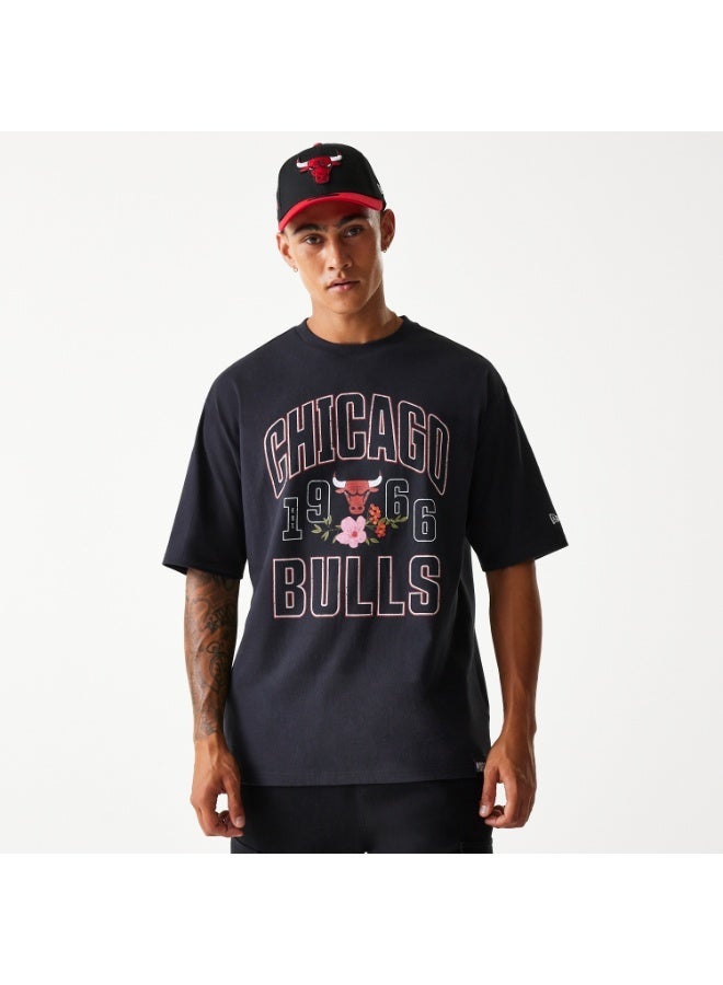NEW ERA تي شيرت NBA المتضرر OS تشيبول أسود - Image 1