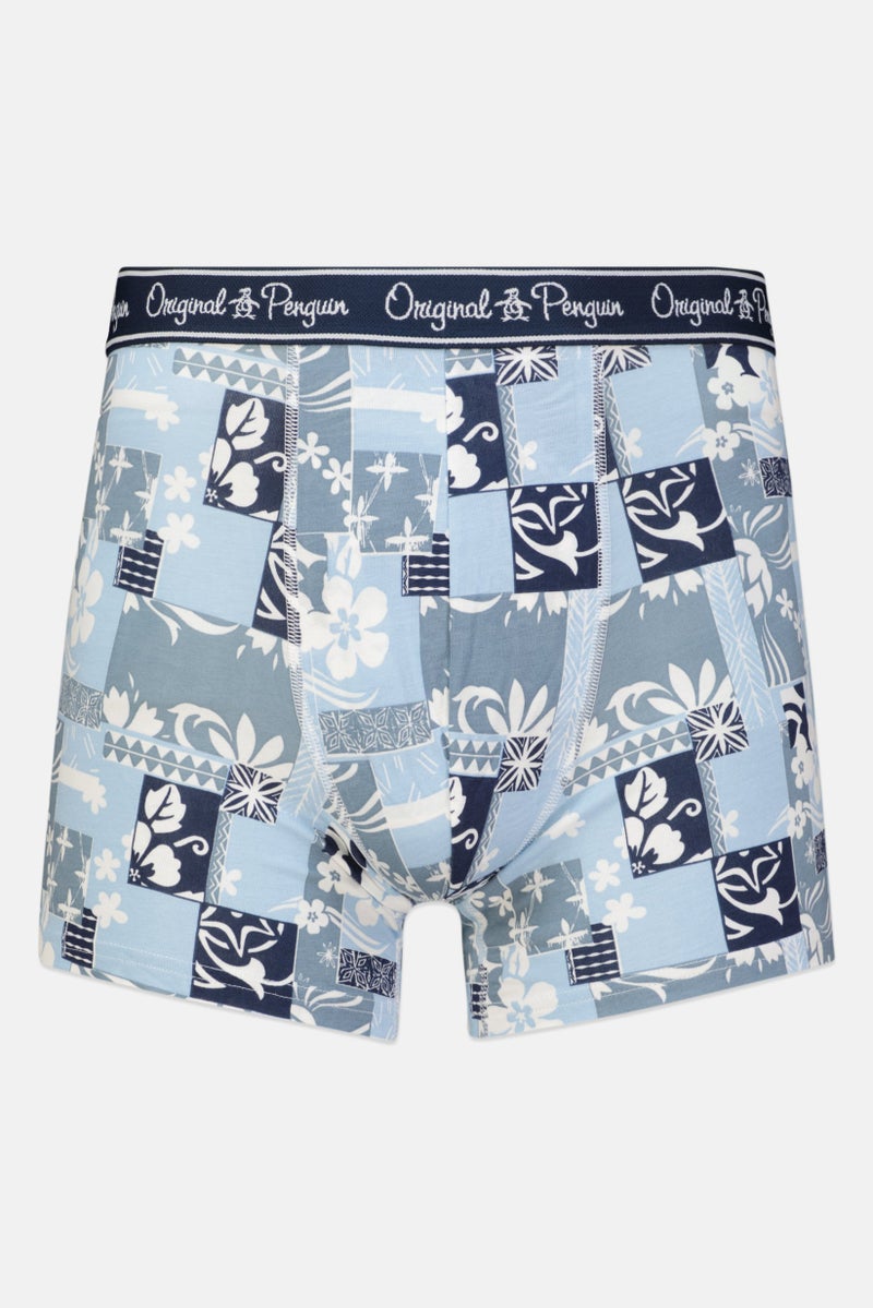 Original Penguin Men 3 Pack Allover Print Boxer Briefs, Purple/Navy/Blue - Image 5