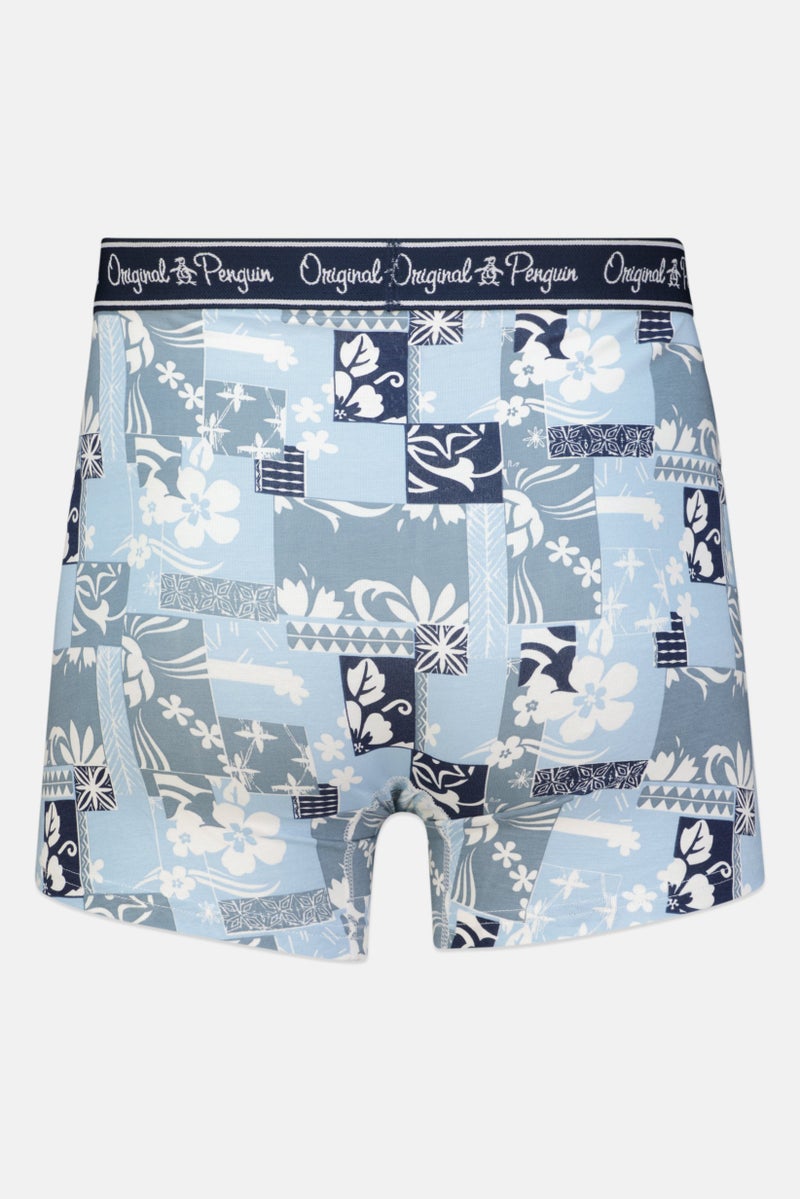 Original Penguin Men 3 Pack Allover Print Boxer Briefs, Purple/Navy/Blue - Image 2