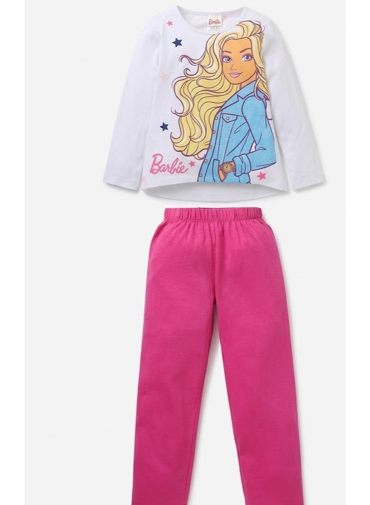 Barbie Pajama Long Sleeves Set 100% cotton by Kids TV - Image 1