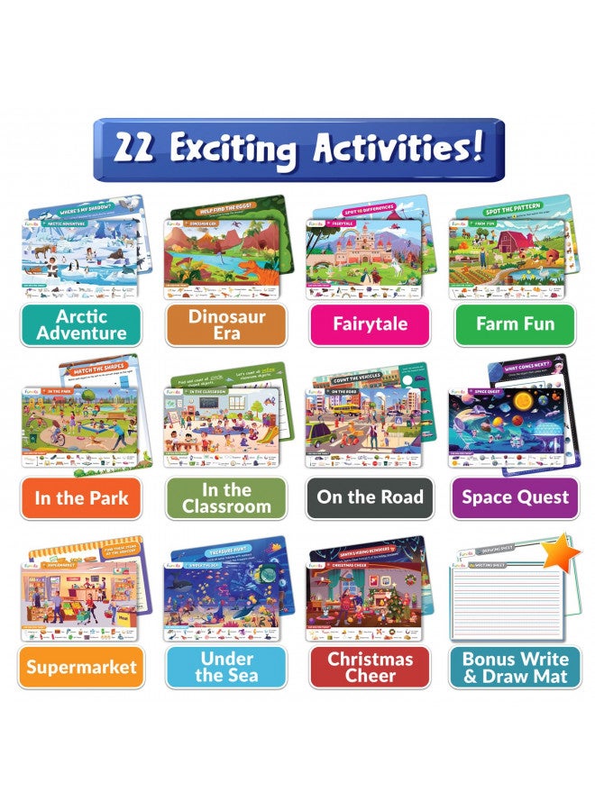 Funcils Search and Find for Kids & Toddlers - Preschool Learning Activity Book, Art and Craft Supplies, Seek Find Games, Birthday Gifts for Girls & Boys, Educational Toys for Ages 3, 4, 5, 6 Year Old - Image 3