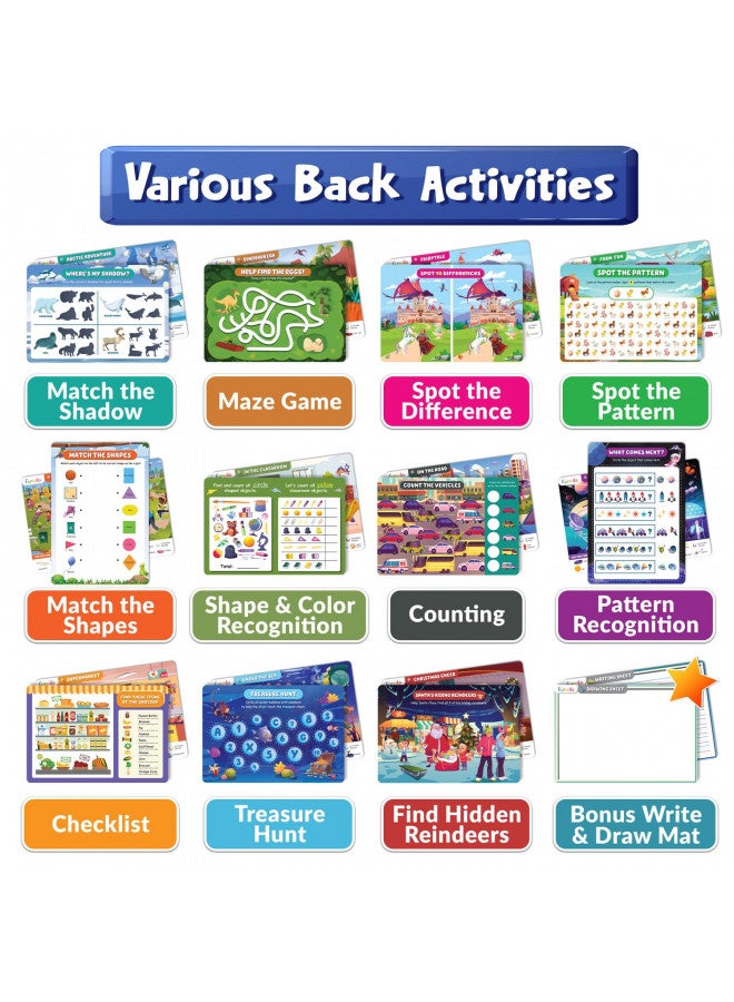 Funcils Search and Find for Kids & Toddlers - Preschool Learning Activity Book, Art and Craft Supplies, Seek Find Games, Birthday Gifts for Girls & Boys, Educational Toys for Ages 3, 4, 5, 6 Year Old - Image 4