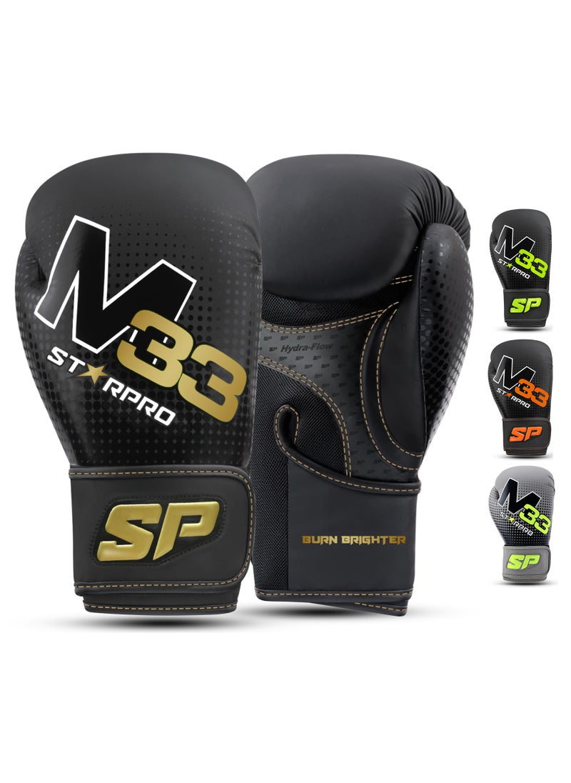 Black Boxing Gloves for Training, Sparring, Kickboxing, Muay Thai, MMA Durable, Ergonomic Fit for Men & Women - pzsku/Z1D316222140CD279301BZ/45/_/1738924722/ff53a63c-515e-4d66-add4-b5c02c771226