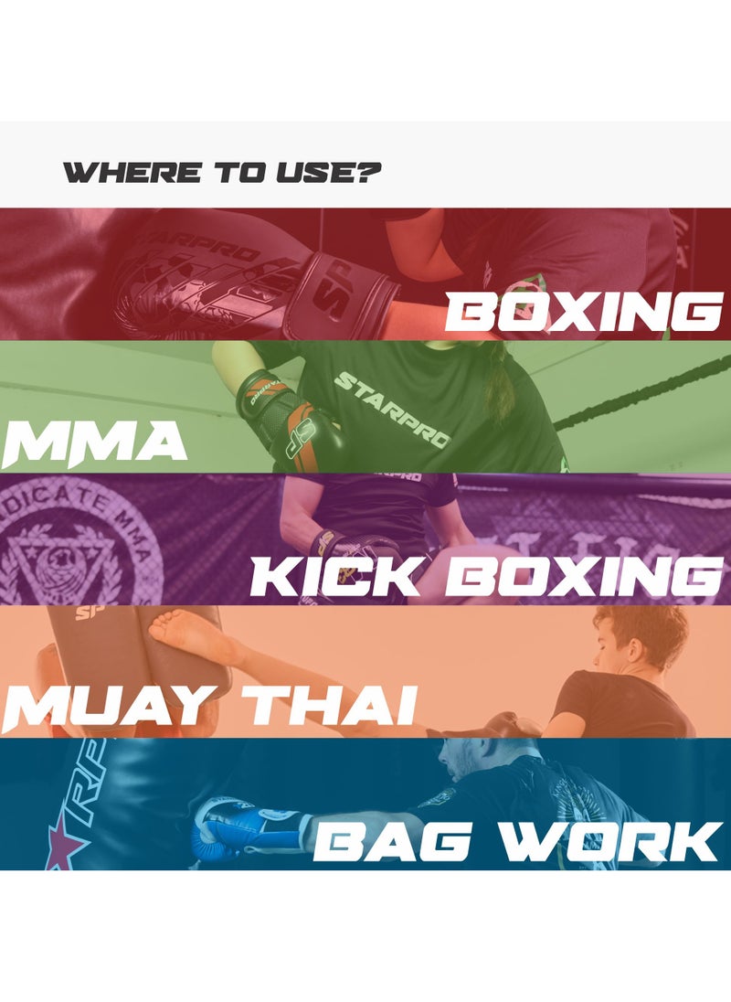 Black Boxing Gloves for Training, Sparring, Kickboxing, Muay Thai, MMA Durable, Ergonomic Fit for Men & Women - pzsku/Z1D316222140CD279301BZ/45/_/1738924723/841ed4b6-98f8-4920-b725-71981b01a6a0