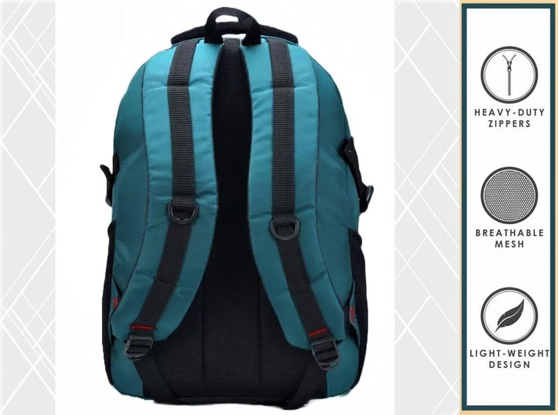 ADISA Laptop Backpack Office Bag College Travel Back Pack with rain Cover (BP058-GRN) - Image 5