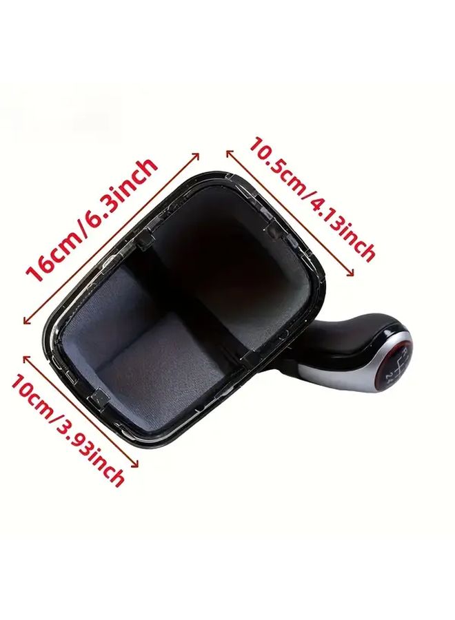 لـ VW Mk4 Golf Jetta Bora 1999-2005 يدوي 5 سرعات 12 مم مقبض ناقل الحركة - خياطة حمراء - حذاء جلدي أسود - Image 2