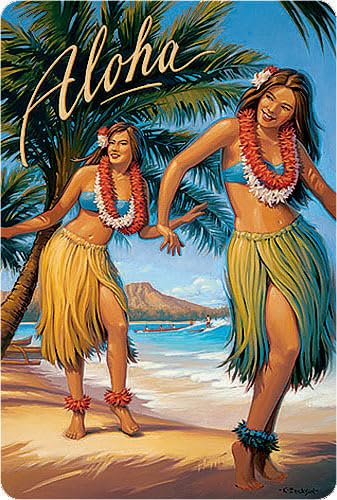 Pacifica Island Art Hawaii Vintage Boxed Postcard Set (10) - Aloha Hawaii Paradise by Kerne Erickson - Image 4
