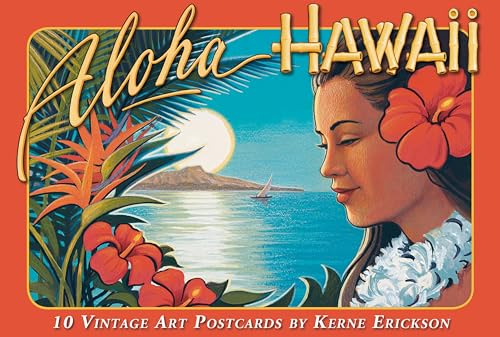 Pacifica Island Art Hawaii Vintage Boxed Postcard Set (10) - Aloha Hawaii Paradise by Kerne Erickson - Image 1