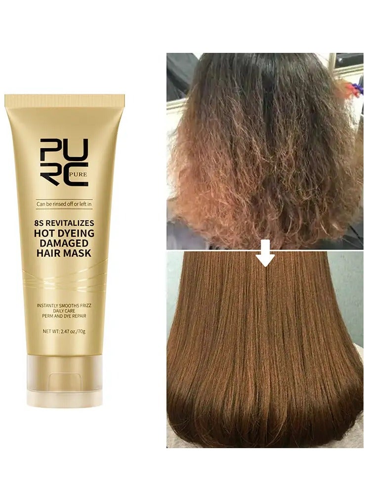 بيور قناع الشعر المهنية الكيراتين كريم العناية بالشعر تنعيم استقامة الشعر منتج العناية بالشعر - Image 1