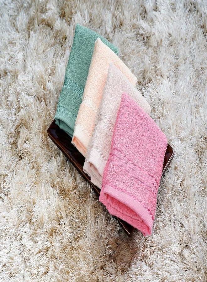 ORAS Pure Cotton Printed Small Size Face Towel | Rumal - Extra Soft and Super Absorbent Face Towel for Women, Kids and Newborn Babies - Set of 6 (25x25 cm) - Multicolor - Image 4